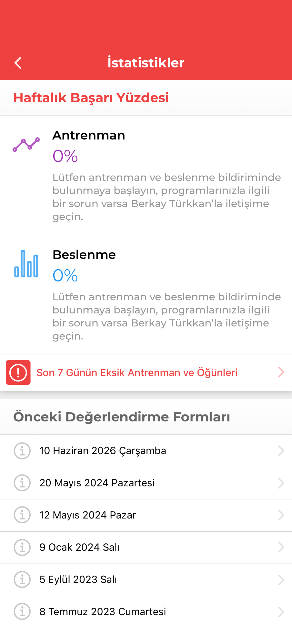 Başarı İstatistiği ve Değerlendirmeler Bölümü
