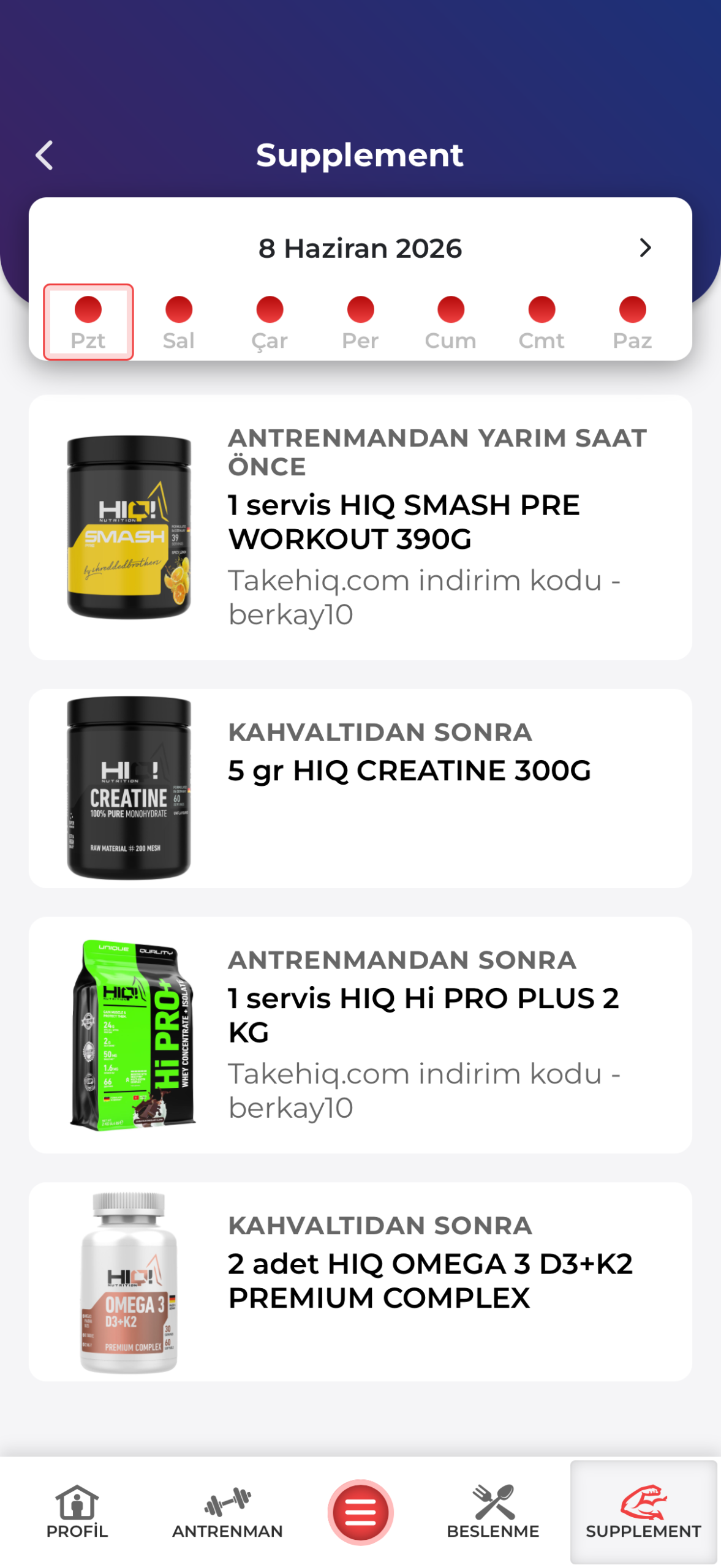 Supplement Programı